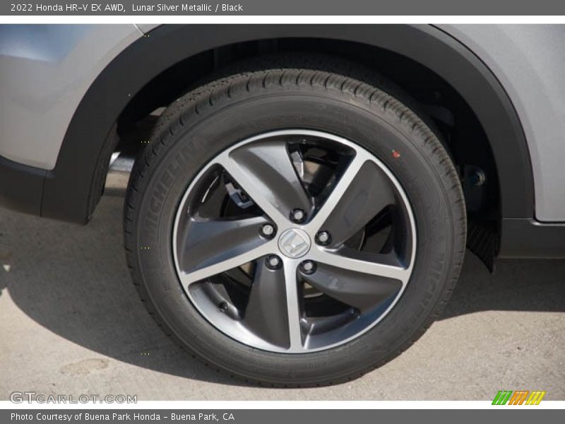 Lunar Silver Metallic / Black 2022 Honda HR-V EX AWD