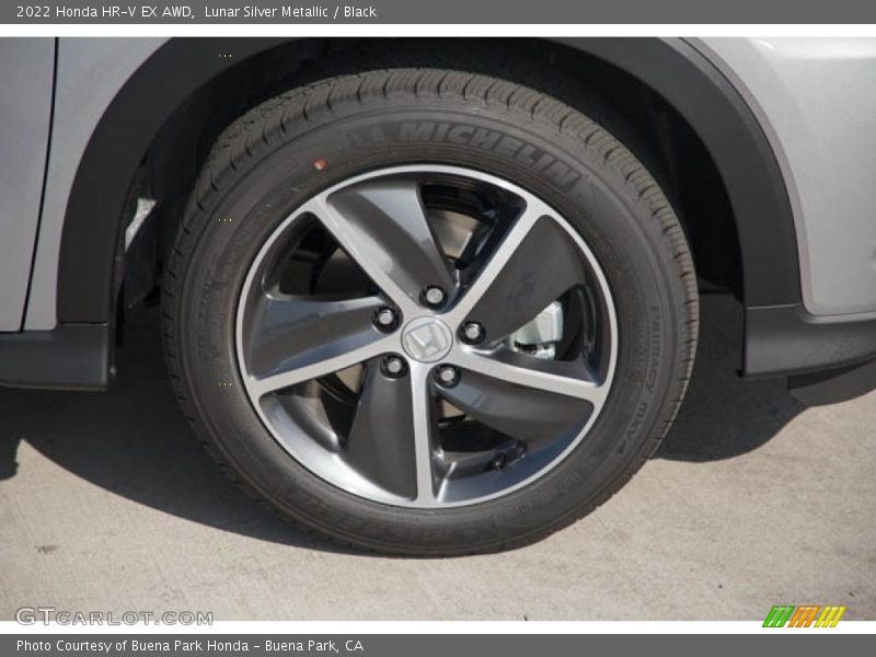 Lunar Silver Metallic / Black 2022 Honda HR-V EX AWD