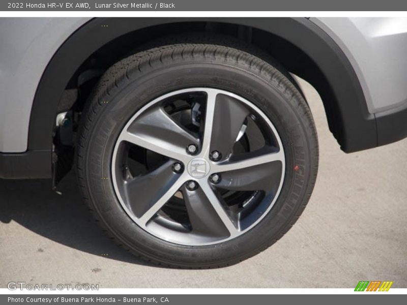 Lunar Silver Metallic / Black 2022 Honda HR-V EX AWD