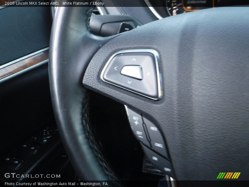 White Platinum / Ebony 2016 Lincoln MKX Select AWD