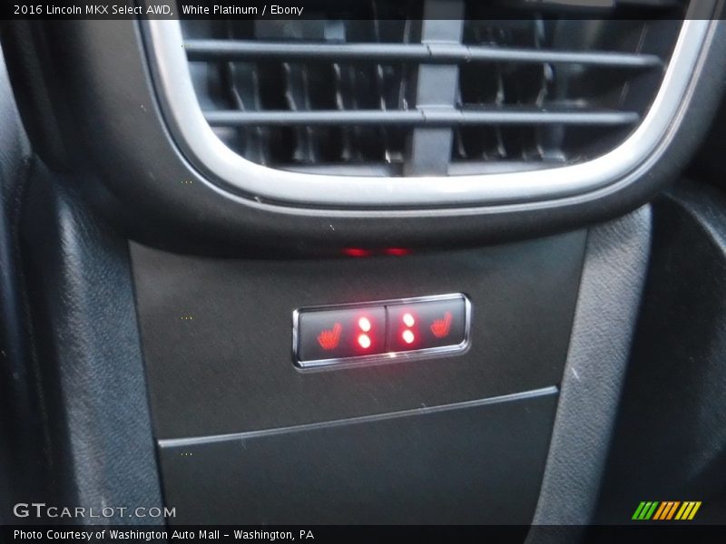 White Platinum / Ebony 2016 Lincoln MKX Select AWD
