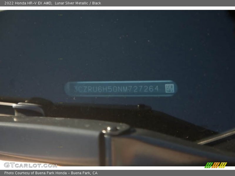 Lunar Silver Metallic / Black 2022 Honda HR-V EX AWD