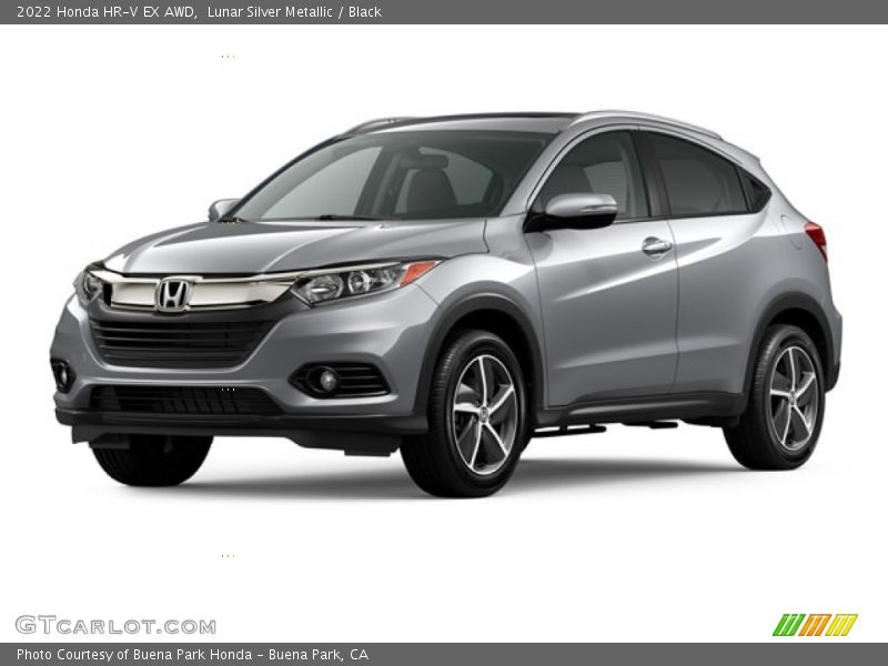 Lunar Silver Metallic / Black 2022 Honda HR-V EX AWD