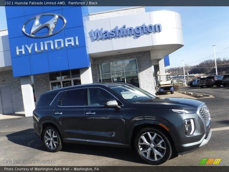 Rainforest / Black 2021 Hyundai Palisade Limited AWD