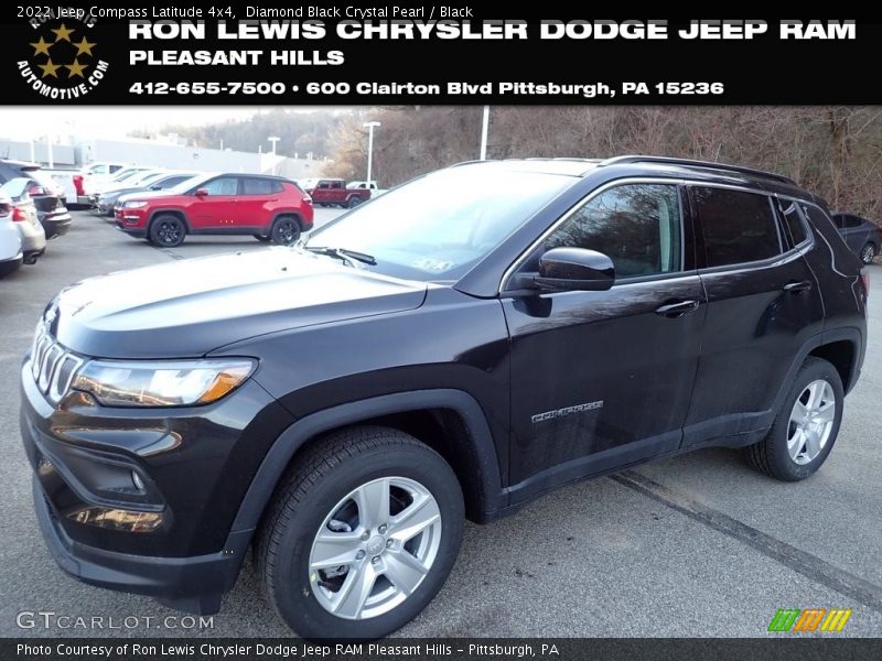 Diamond Black Crystal Pearl / Black 2022 Jeep Compass Latitude 4x4