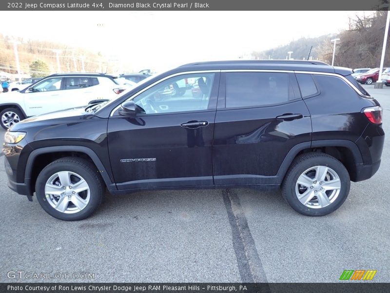 Diamond Black Crystal Pearl / Black 2022 Jeep Compass Latitude 4x4