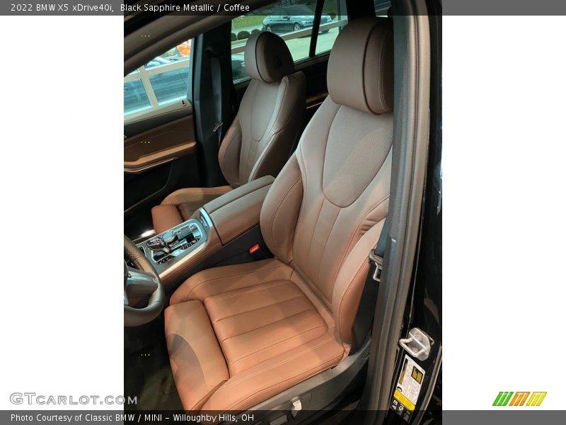 Black Sapphire Metallic / Coffee 2022 BMW X5 xDrive40i