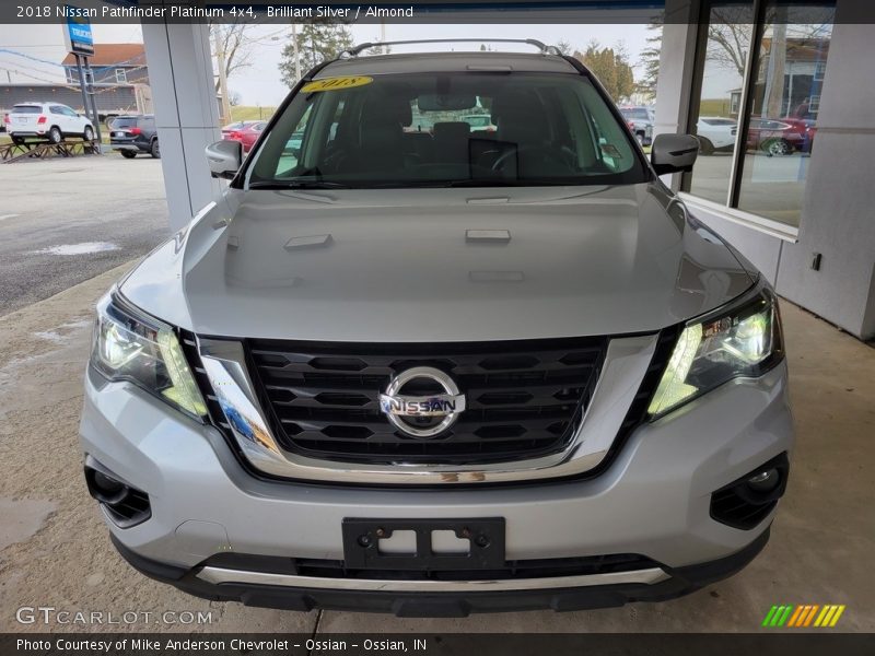 Brilliant Silver / Almond 2018 Nissan Pathfinder Platinum 4x4