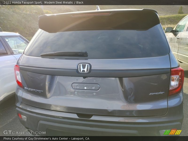 Modern Steel Metallic / Black 2021 Honda Passport Sport