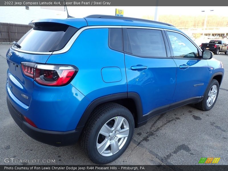 Laser Blue Pearl / Steel Gray 2022 Jeep Compass Latitude 4x4