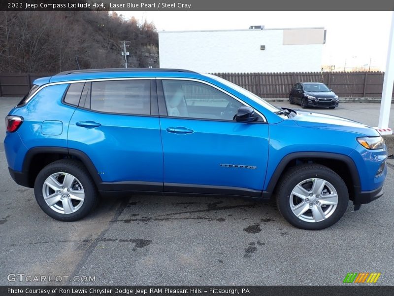 Laser Blue Pearl / Steel Gray 2022 Jeep Compass Latitude 4x4