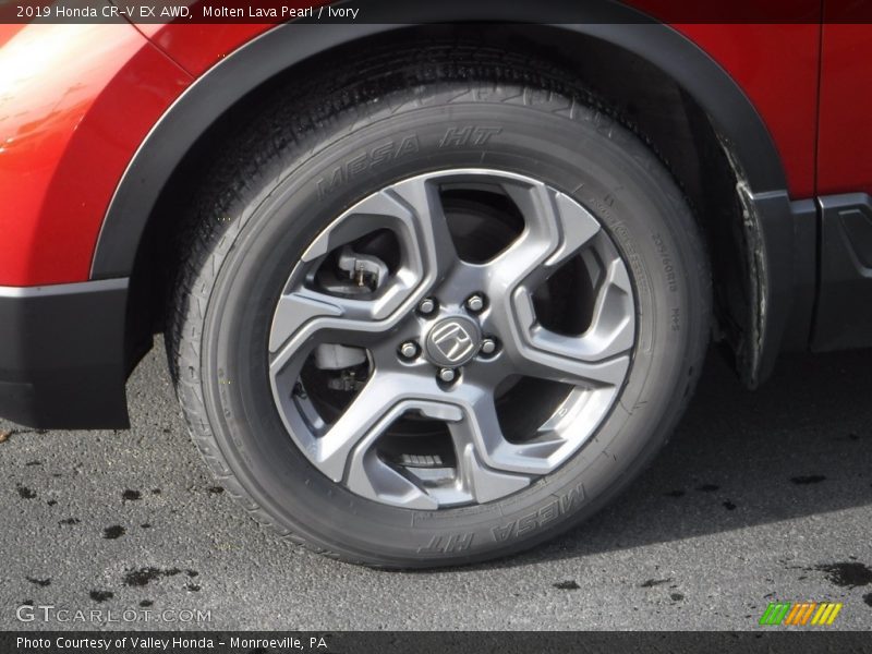 Molten Lava Pearl / Ivory 2019 Honda CR-V EX AWD