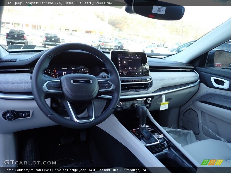Laser Blue Pearl / Steel Gray 2022 Jeep Compass Latitude 4x4
