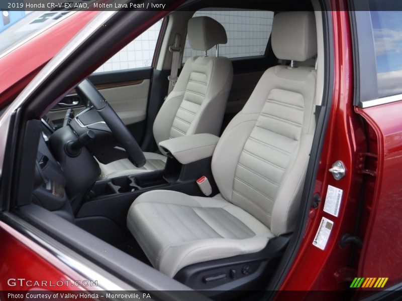 Molten Lava Pearl / Ivory 2019 Honda CR-V EX AWD