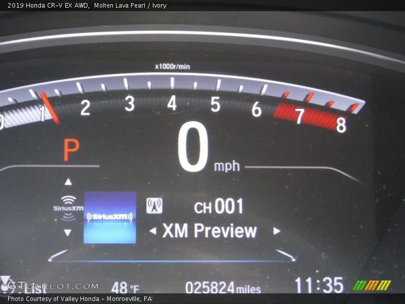 Molten Lava Pearl / Ivory 2019 Honda CR-V EX AWD