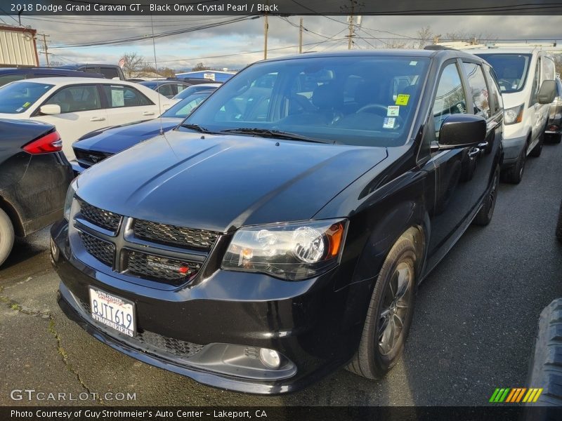 Black Onyx Crystal Pearl / Black 2018 Dodge Grand Caravan GT