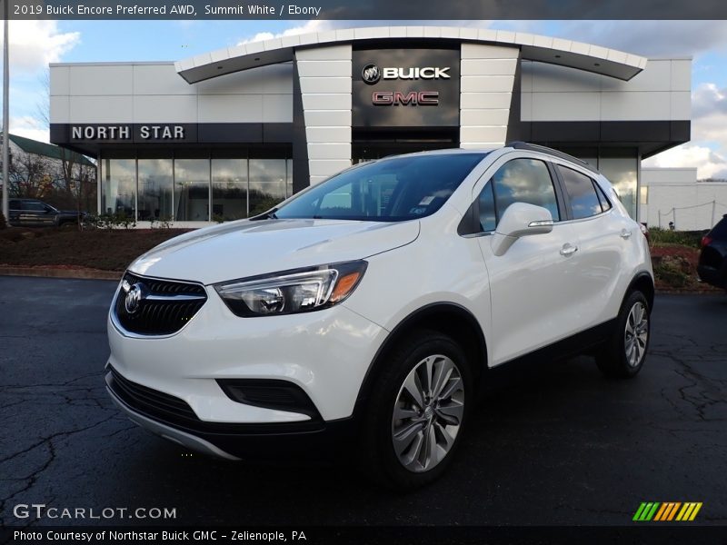 Summit White / Ebony 2019 Buick Encore Preferred AWD