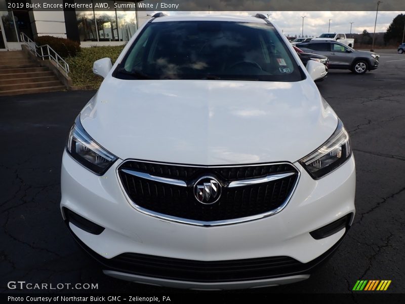 Summit White / Ebony 2019 Buick Encore Preferred AWD