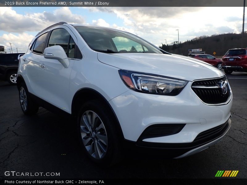 Summit White / Ebony 2019 Buick Encore Preferred AWD