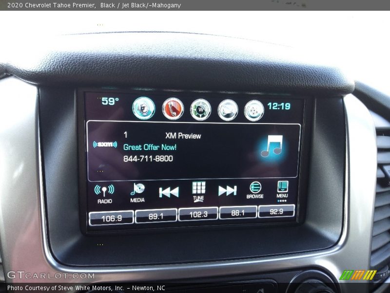 Black / Jet Black/­Mahogany 2020 Chevrolet Tahoe Premier