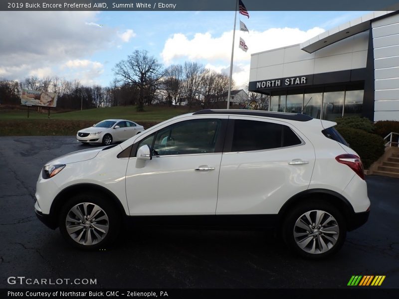 Summit White / Ebony 2019 Buick Encore Preferred AWD