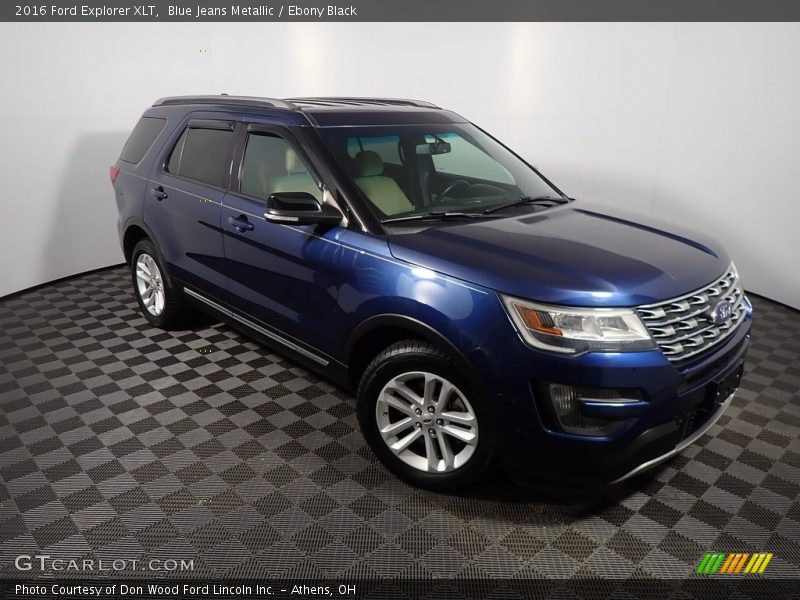 Blue Jeans Metallic / Ebony Black 2016 Ford Explorer XLT