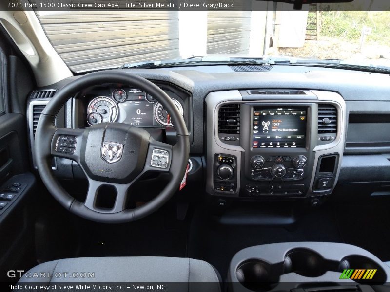 Billet Silver Metallic / Diesel Gray/Black 2021 Ram 1500 Classic Crew Cab 4x4