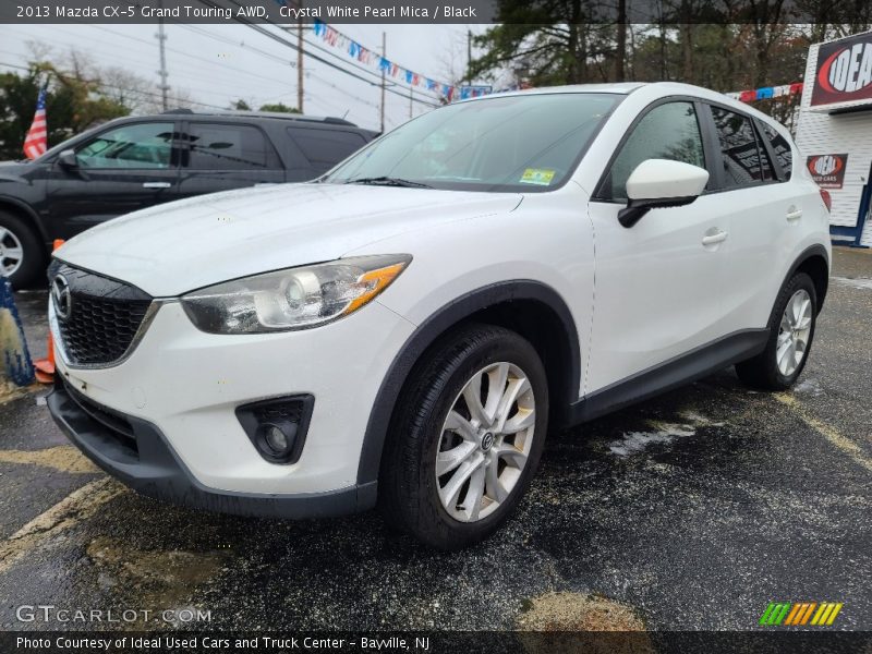 Crystal White Pearl Mica / Black 2013 Mazda CX-5 Grand Touring AWD