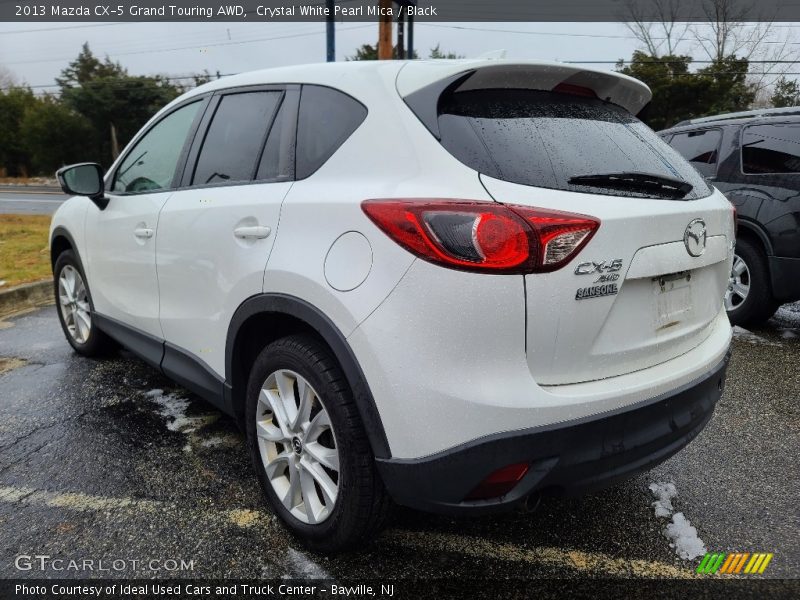 Crystal White Pearl Mica / Black 2013 Mazda CX-5 Grand Touring AWD