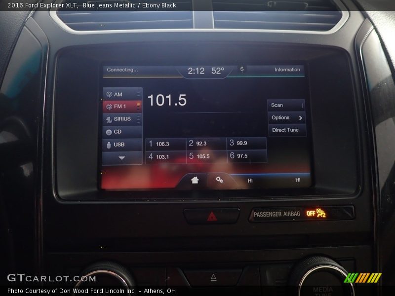 Blue Jeans Metallic / Ebony Black 2016 Ford Explorer XLT