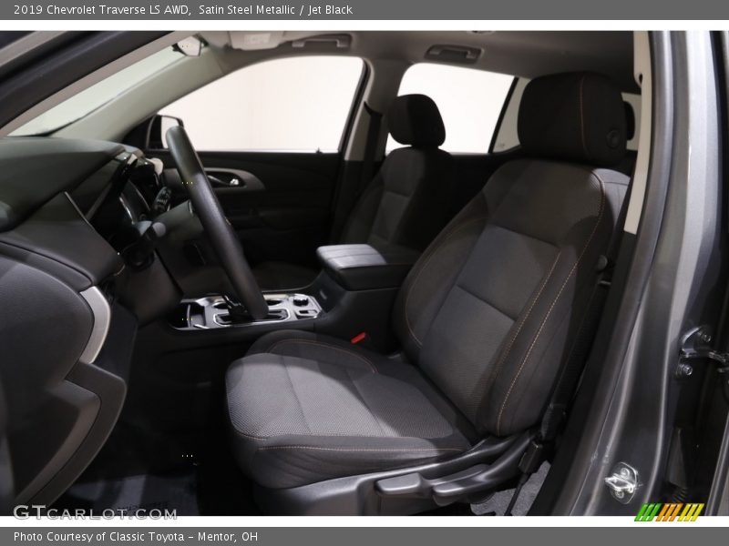 Satin Steel Metallic / Jet Black 2019 Chevrolet Traverse LS AWD