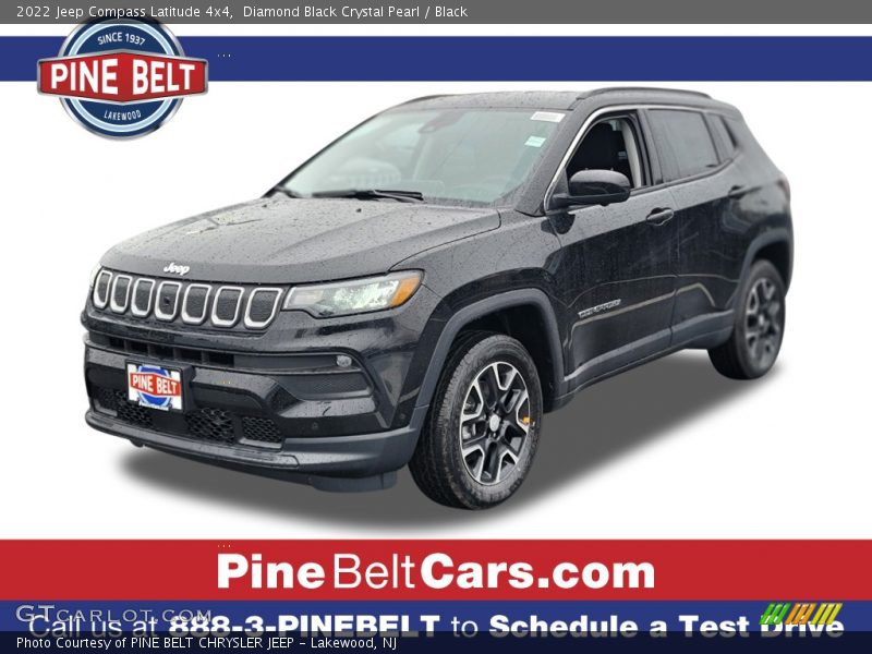 Diamond Black Crystal Pearl / Black 2022 Jeep Compass Latitude 4x4