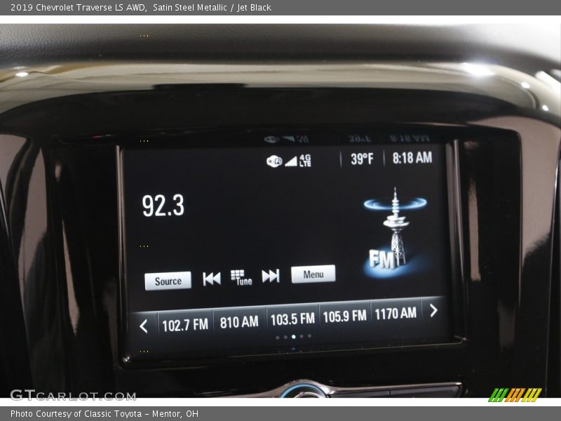 Satin Steel Metallic / Jet Black 2019 Chevrolet Traverse LS AWD