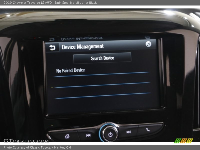 Satin Steel Metallic / Jet Black 2019 Chevrolet Traverse LS AWD