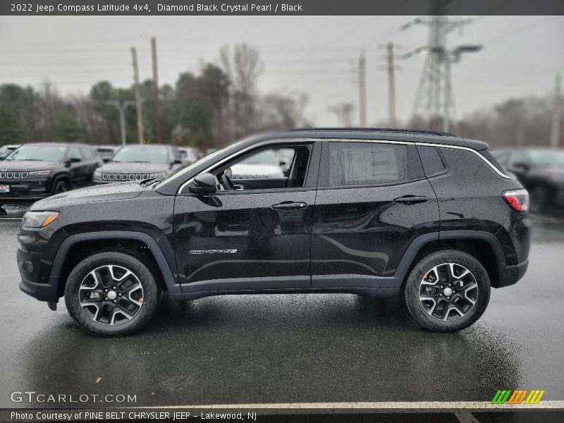Diamond Black Crystal Pearl / Black 2022 Jeep Compass Latitude 4x4