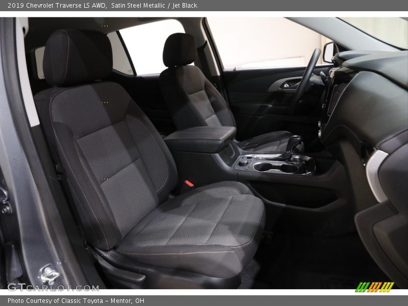 Satin Steel Metallic / Jet Black 2019 Chevrolet Traverse LS AWD
