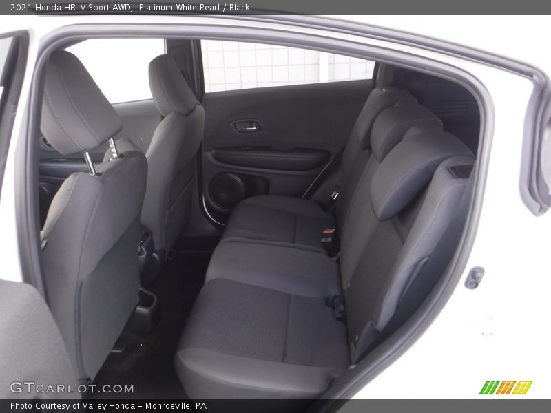 Platinum White Pearl / Black 2021 Honda HR-V Sport AWD