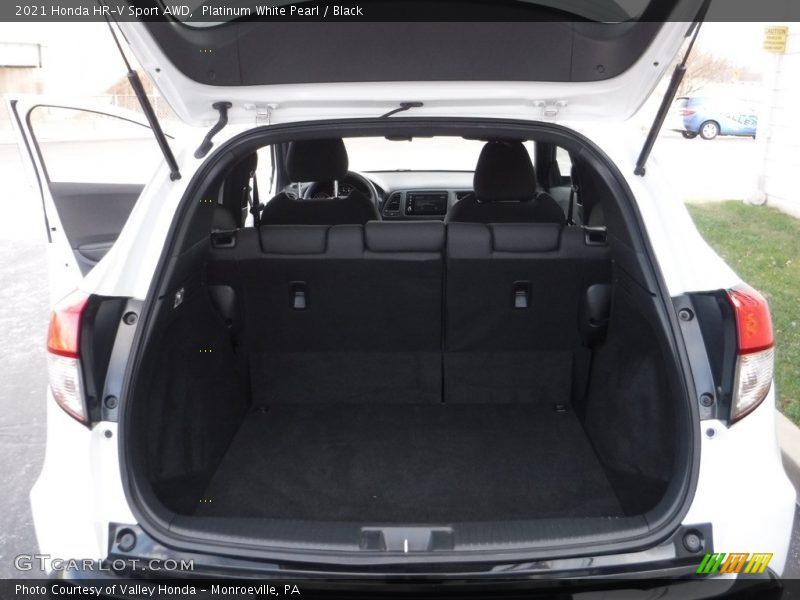 Platinum White Pearl / Black 2021 Honda HR-V Sport AWD