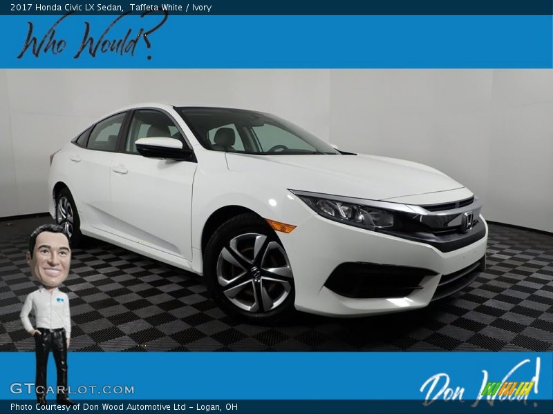 Taffeta White / Ivory 2017 Honda Civic LX Sedan