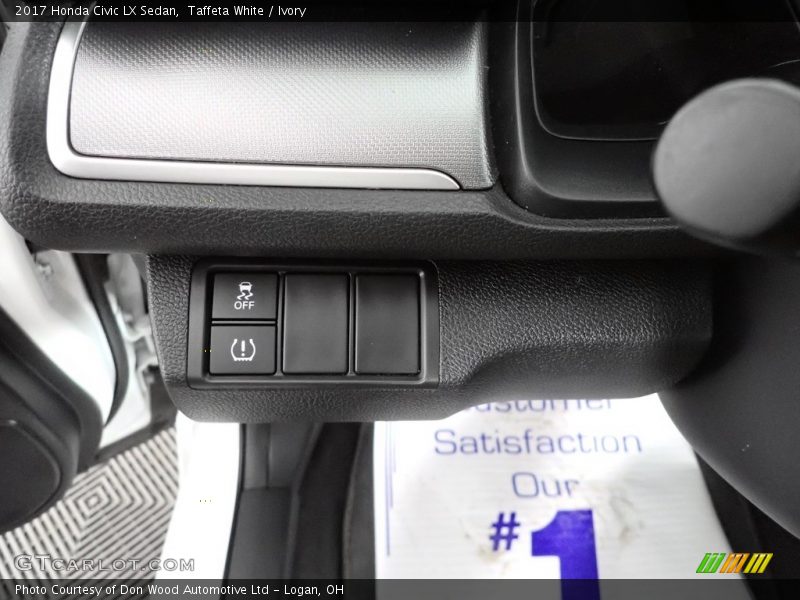 Taffeta White / Ivory 2017 Honda Civic LX Sedan