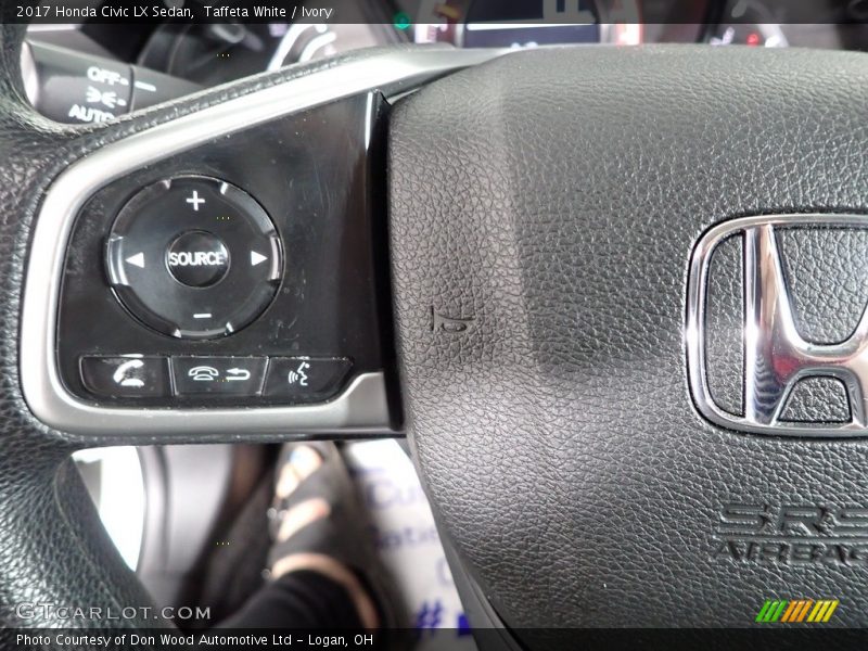 Taffeta White / Ivory 2017 Honda Civic LX Sedan