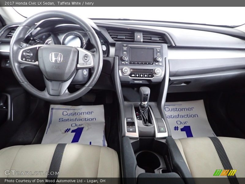 Taffeta White / Ivory 2017 Honda Civic LX Sedan