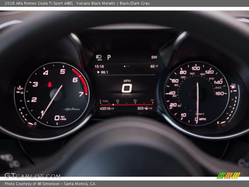  2018 Giulia Ti Sport AWD Ti Sport AWD Gauges