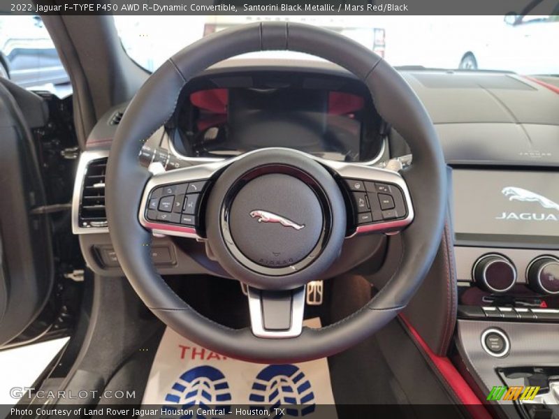 2022 F-TYPE P450 AWD R-Dynamic Convertible Steering Wheel