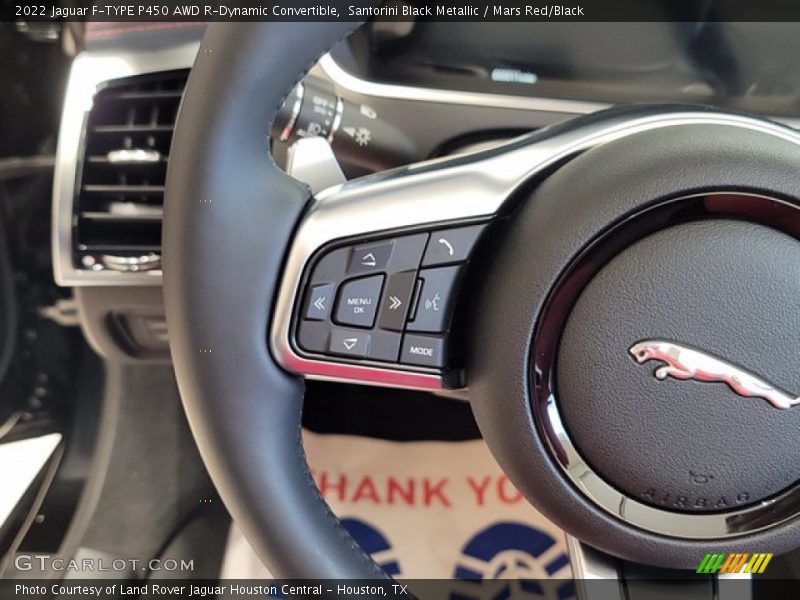  2022 F-TYPE P450 AWD R-Dynamic Convertible Steering Wheel