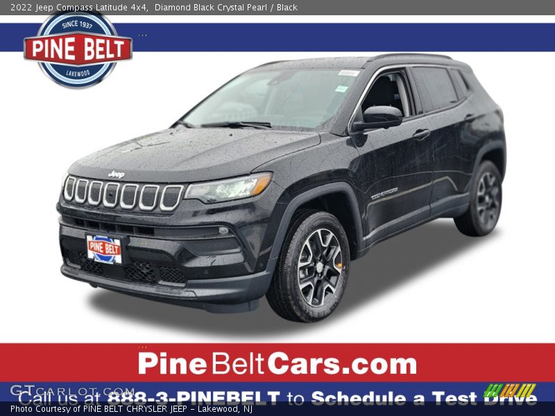 Diamond Black Crystal Pearl / Black 2022 Jeep Compass Latitude 4x4