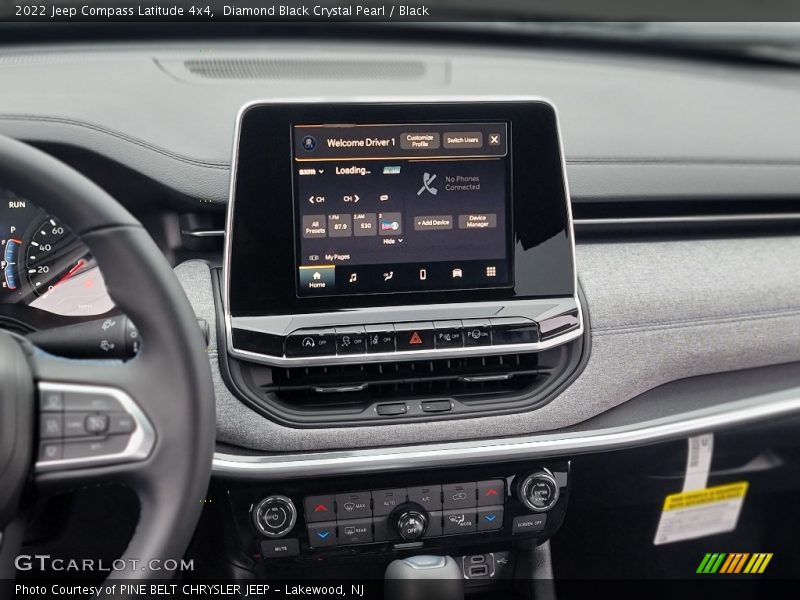 Diamond Black Crystal Pearl / Black 2022 Jeep Compass Latitude 4x4
