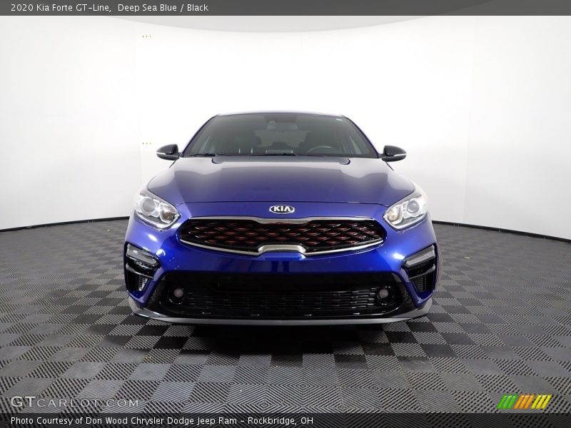 Deep Sea Blue / Black 2020 Kia Forte GT-Line