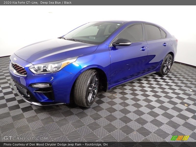 Deep Sea Blue / Black 2020 Kia Forte GT-Line