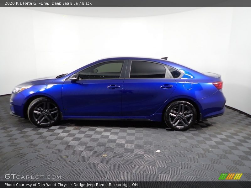 Deep Sea Blue / Black 2020 Kia Forte GT-Line